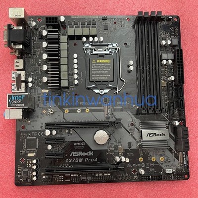 For ASRock Z370M Pro4 LGA1151 DDR4 2×M.2 6×SATAIII Micro ATX Motherboard #md