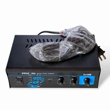 New Open Box Pyle PCA4 240W 2-Channel Stereo Power Audio Amplifier Black #33