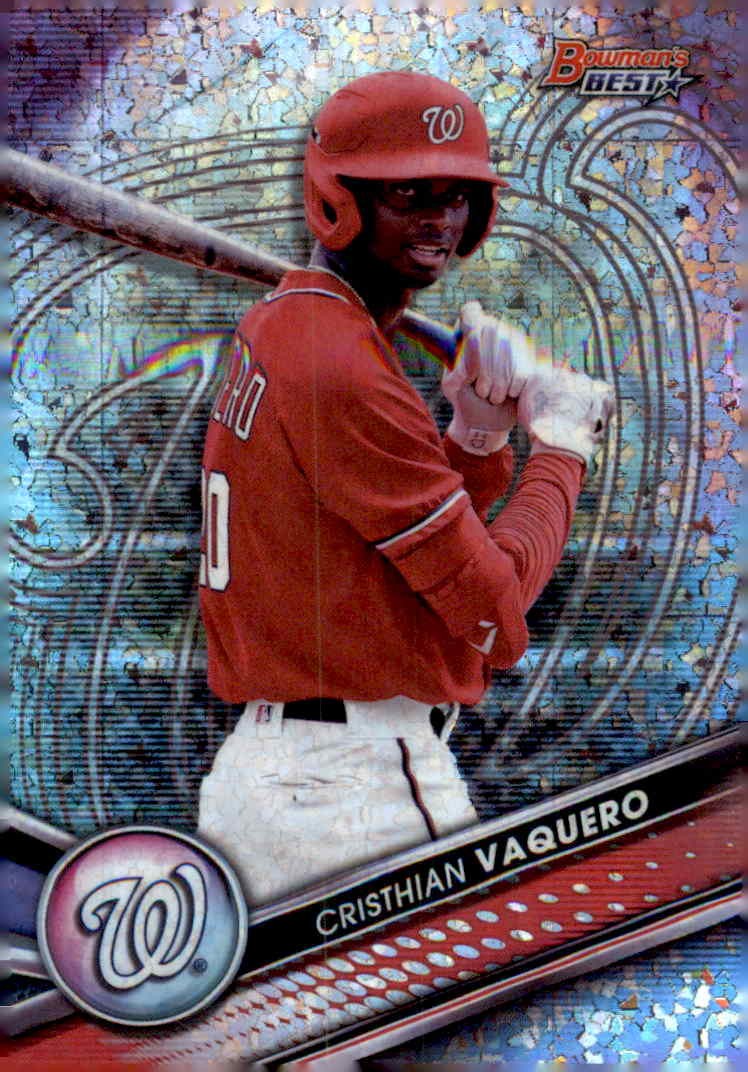 Cristhian Vaquero 2022 Bowman's Best Top Prospects Mini-Diamond Refractor #/299