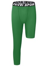 Youth Boys One Leg Compression Pants Basketball Leg Sleeve Girls Single Tight...