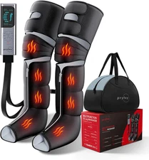 Leg Massager with Heat and Compression, Foot Massager for Circulation and Pain R