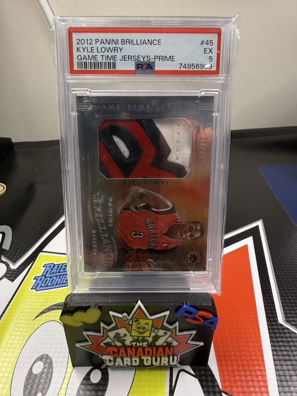 2012 Panini Brilliance Game Time Jerseys Kyle Lowry /25 Game Worn Nasty patch
