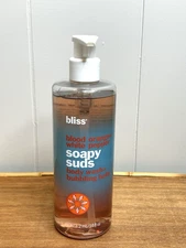 BLISS Blood Orange And White Pepper SOAPY SUDS 16 oz Body Wash Bubble Bath NEW