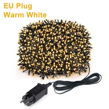 2025 New Year Decoration LED Christmas Light White/Warm/Rgb Waterproof Fairy Str