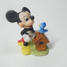 Mickey Mouse Bluebird Bird House Figurine Por...