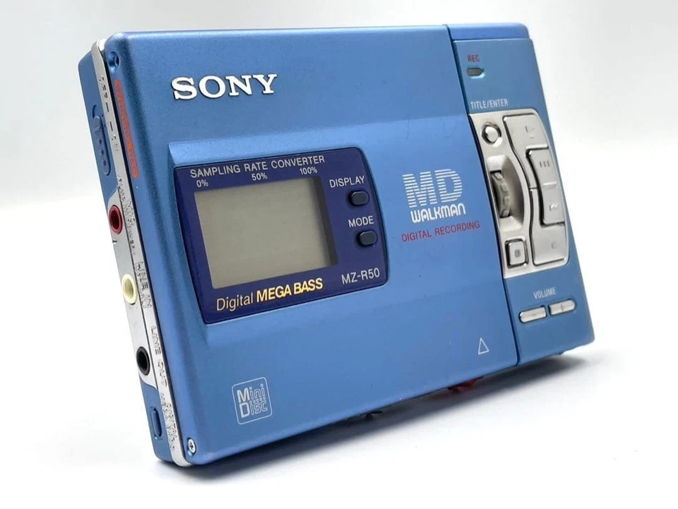 Sony Walkman MZ-R50 MiniDisc Recorder Made in Japan Tested w/ AC Adapter, Manual - Image 3 of 4