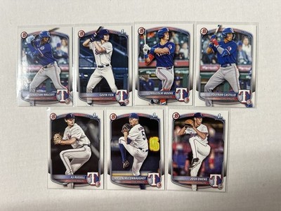 2025 Bowman Draft Rangers RC Team Set Walcott Fien Moore Castillo Russell (7)