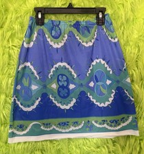 Vintage Emilio Pucci Formfit Rogers Mod Geometric Nylon Half Slip Skirt Medium