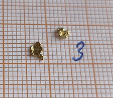Alaska Gold Nuggets, Gold Nuggets, Naturgold aus Alaska, 2 Stück