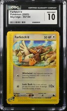 Farfetch'd Skyridge No. 55/144 (2003) English CGC 10 GEM Mint! Low pop E-reader! on eBay