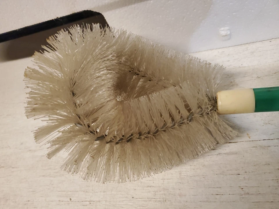 2 Rare Vintage Unused Fuller 1338 Green Plastic Lavatory Brushes Authentic Props - Image 2 of 4