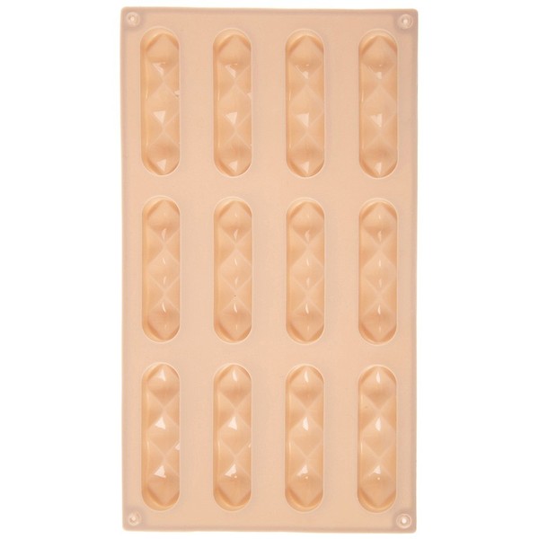 Keksform Pralinenform Backform Silikon 29,5X17X1,5 Cm Beige HitzebestäNdig-image