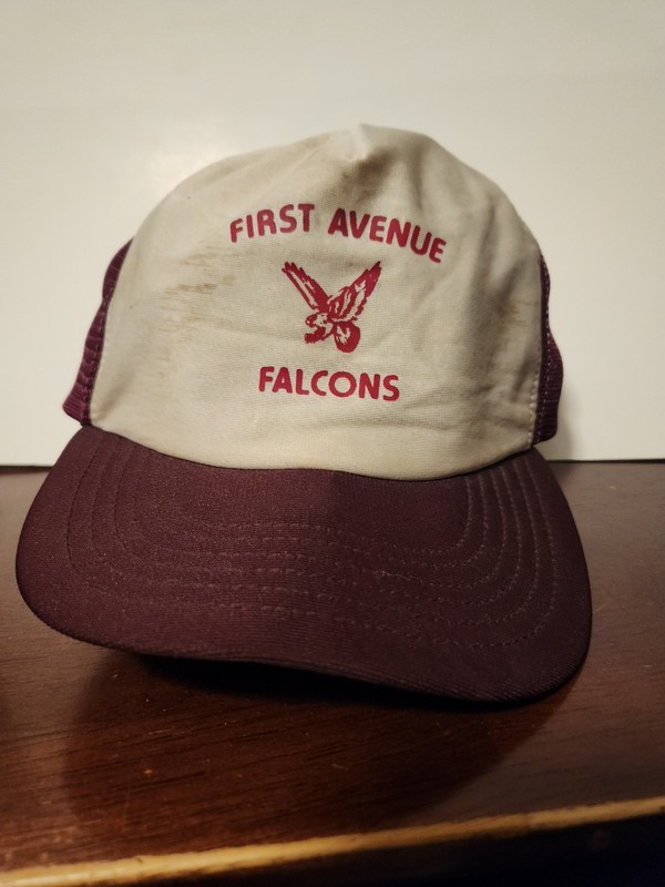 Vintage 1982 West Haven CT First Avenue Falcons School Hat