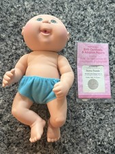 2015 Cabbage Patch Kids Newborn Doll Gender Neutral W/ Certificate & Papars