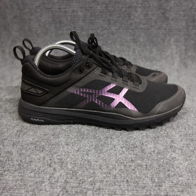 Asics Gecko XT Shoes Mens Size 8.5 Black Purple Trail Running FlyteFoam Sneakers