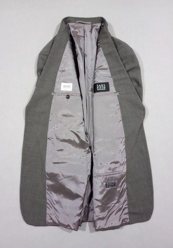 ARMANI Collezioni Blazer Wool Sport Coat Jacket Mens 40L Gray 2 Button - Picture 8 of 20