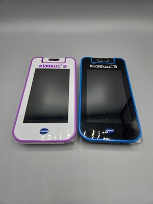 VTech KidiBuzz 3 Smart Device Lot - BLUE AND PURPLE TESTED FACTORY RESET 
