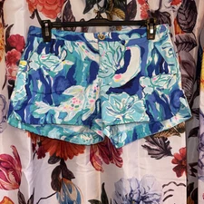 Lilly Pulitzer 100% Cotton Shorts Woman’s Size 0