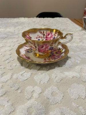 Royal Albert Treasure Chest Series Floral Flowers Cup And Saucer Pastel