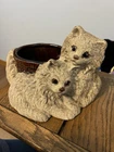 VINTAGE PRETTY ROYAL HAEGER TWO CATS SMALL PLANTER WITH FREE SHIPPING