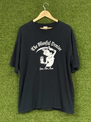 Vintage Blissful Demise Gildan Naked Woman Bar Tee Black XL