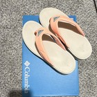 Columbia Women’s Thong Sandals Pink/Beige Slip On Rubber Omni-Grip US 9 — photo 1