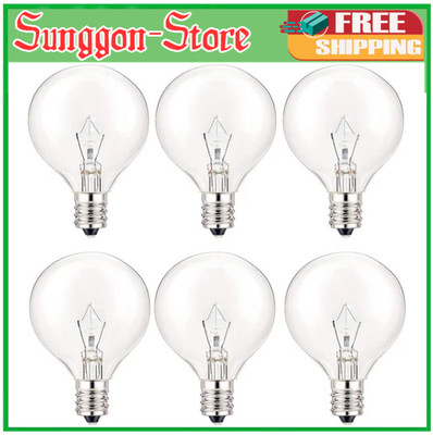 Wax Warmer Bulbs, 40W Candle Lamp, G50 Light Bulbs for Full Size Scentsy Warmer,