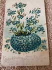 Antique Easter Greeting Postcard. Early 1900 Embossed Front Printed in NY Berlin — photo 1