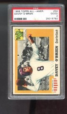 1955 Topps All-American #34 Davey O'Brien PSA 2 Graded Card Texas Christian
