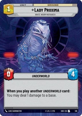 Lady Proxima - White Worm Matriarch (Hyperspace) Foil Uncommon Shadows of the Ga