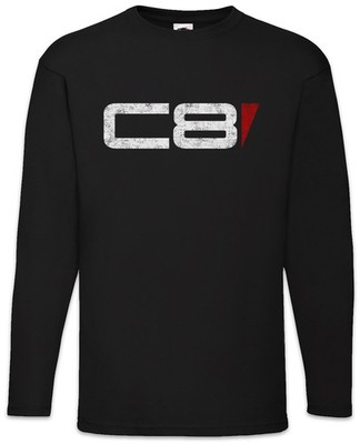 C8 Logo Langarm T-Shirt Jack Mass Normandy Sign Zeichen Sheppard Effect Game