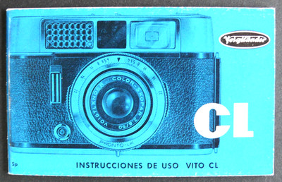 BEDIENUNGSANLEITUNG / INSTRUCTIONS FOR USE - VOIGTLÄNDER VITO CL - JANUAR 1962