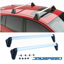 Fits 2008-2014 Subaru Wrx Chrome Aluminum Roof Rack Rail Cross Luggage Carrier