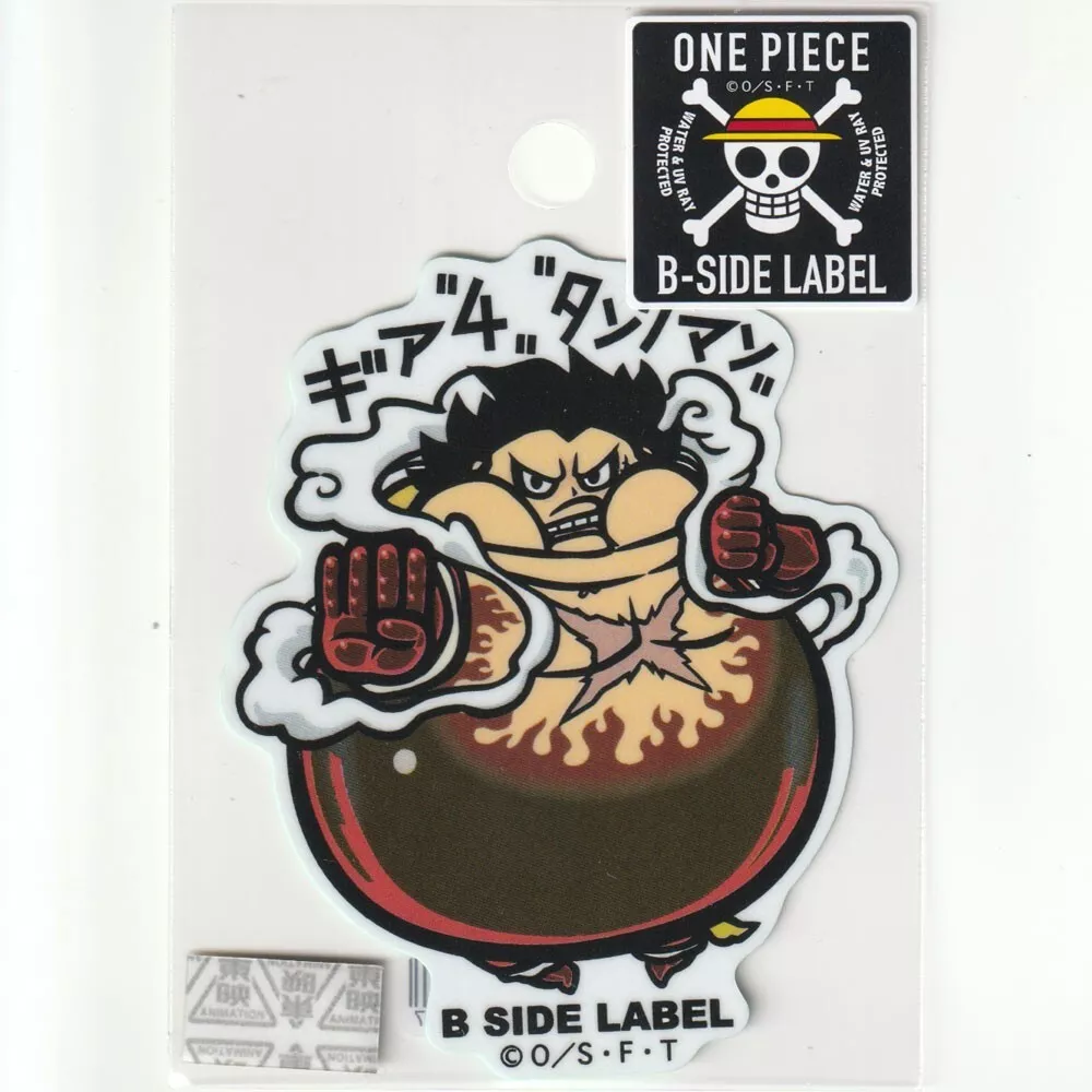 Sticker Luffy Gear 4 One Piece B-SIDE LABEL - Meccha Japan