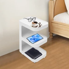E-Shape End Table, Narrow End Table, Slim End Table