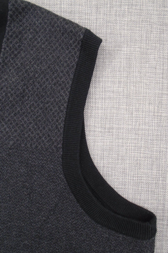 Perry Ellis Sweater Vest Men’s Size Large Tall Dark Grey 20% Wool - Picture 9 of 12