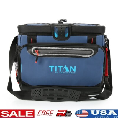 Zipperless Soft Cooler 30 Can Insulated Portable Leak Proof Camping Tailgating