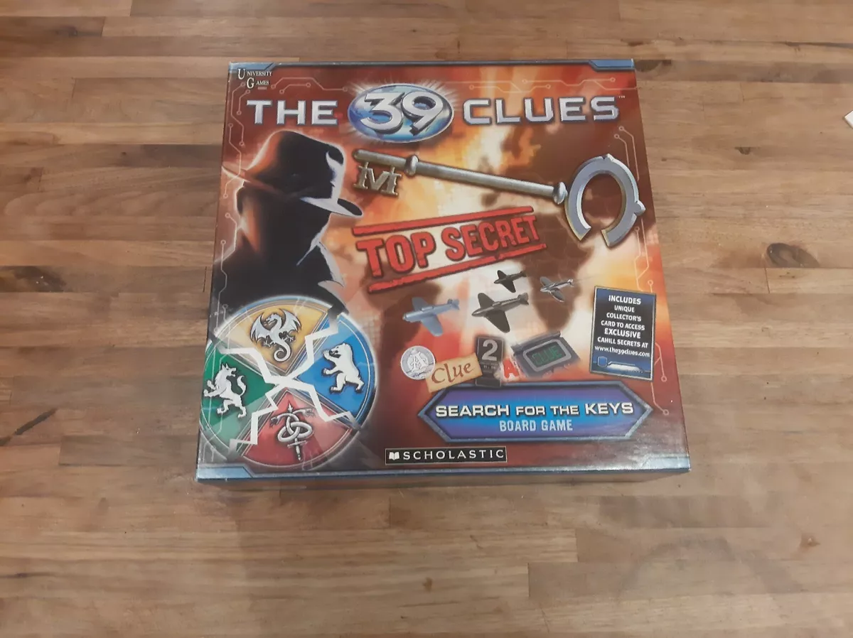 Board Game THE 39 CLUES TOP SECRET SEARCH FOR THE KEYS SCHOLASTIC