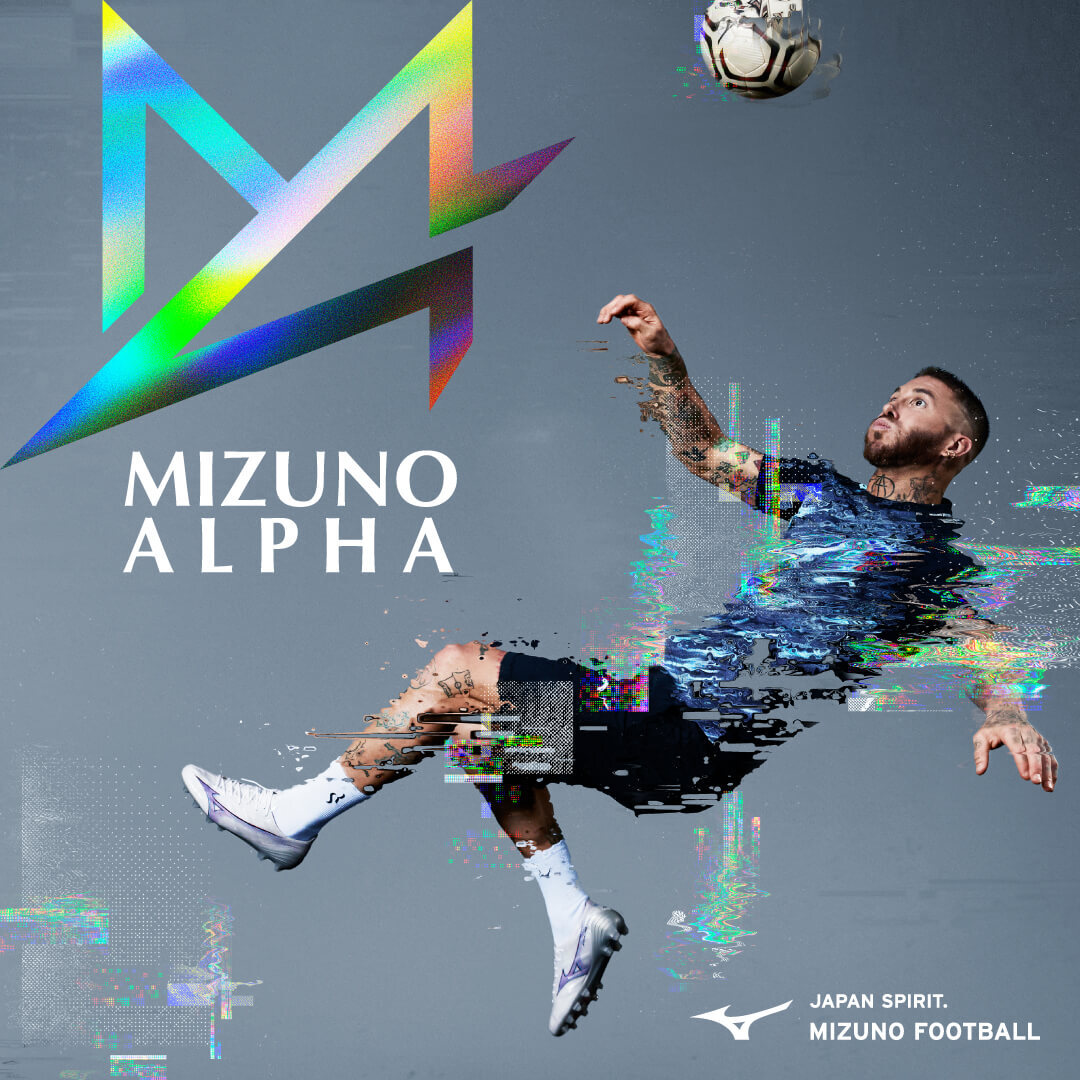 MIZUNO ALPHA PRO P1GA2364 09 White x Ignition Red x Blue