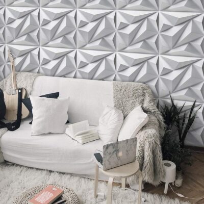 3D Wall Panel DIY Home Decor Ceiling Tiles Wallpaper Background Decal PVC 12Pcs