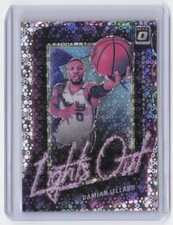 2020-21 Donruss Optic Damian Lillard #3 Lights Out Fast Break Blazers