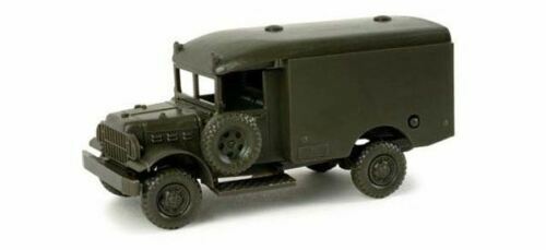 France Jouets Dodge Torpedo 6x6 1960 – Transport Troupes Kaki – 1/55 – Boîte