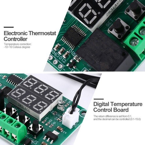 Termostat Cyfrowy regulator termostatu Elektroniczny moduł regulacji temperatury - Zdjęcie 2 z 12