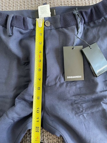 DSQUARED2 HERREN JOGGER KROP HOSE GRÖSSE 50 MARINEBLAU NEU MIT ETIKETT - Bild 10 von 11