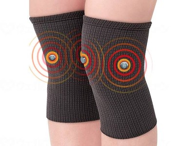 Magnelilux Blood Circulation Improvement Supporter for Knees 2 Pieces Gray