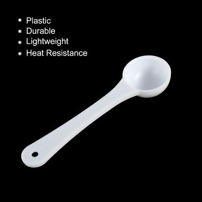 10-Piece Plastic Measuring Spoons Set - 1g Capacity Long Handle Powder Scoops For Kitchen & Coffee