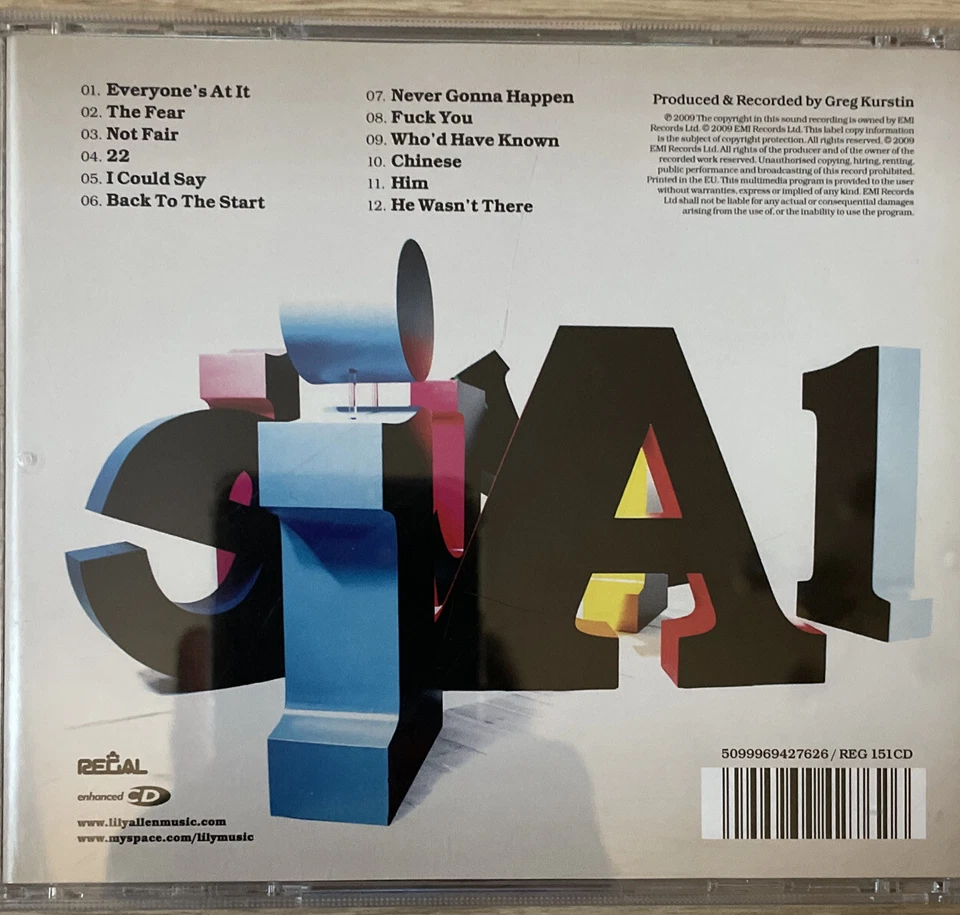 Lily Allen It's Not Me, It's You Cd Album Ex Foto 2 de 3