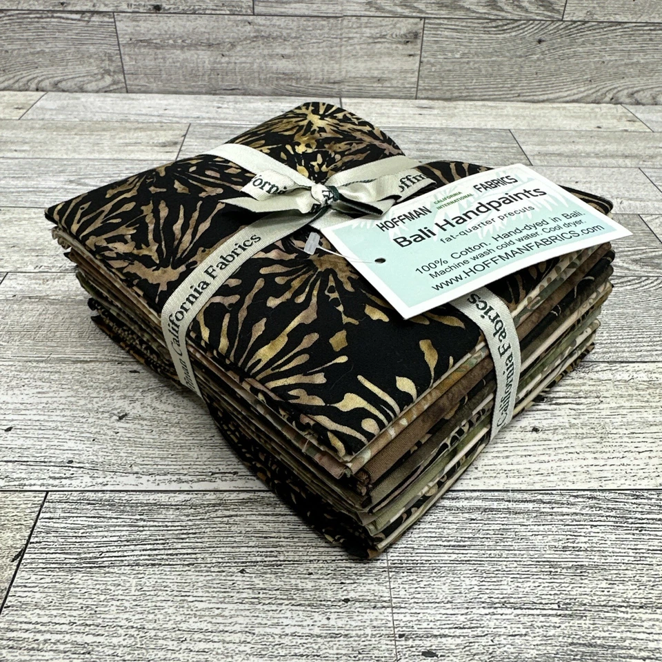 Hoffman Fabrics Bali Hand paints 100% Cotton Fat Quarter Bundle 14 Ice Tea New - Image 2 of 4