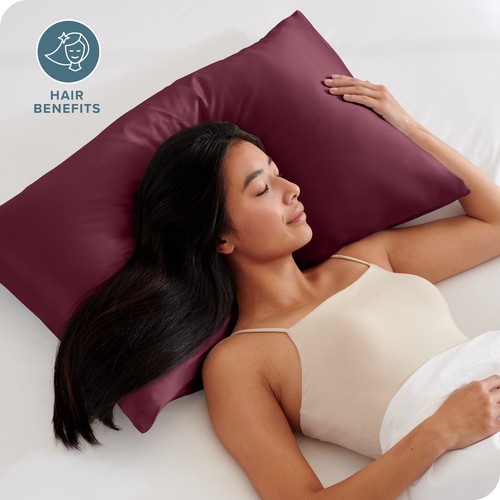 Bare Home Poly Satin Kissenbezüge für Haare und Haut - 2er-Pack - Luxus Kissenbezüge - Bild 26 von 120