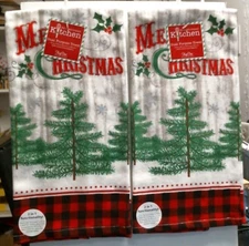 Kay Dee Designs Dual Purpose Kitchen Towel, Merry Christmas LOT OF 2  (H3270) FS